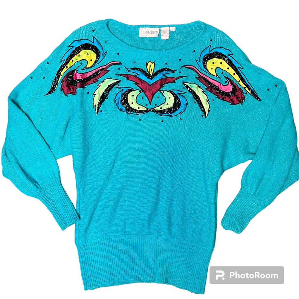 Vintage 1980’s Cedars Embellished Sweater